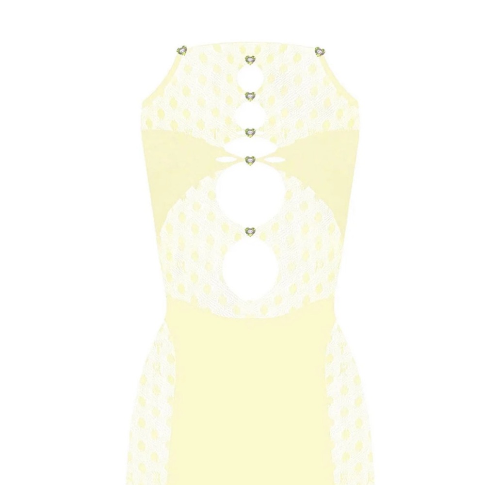 Yellow Jetta jumpsuit  Cutout